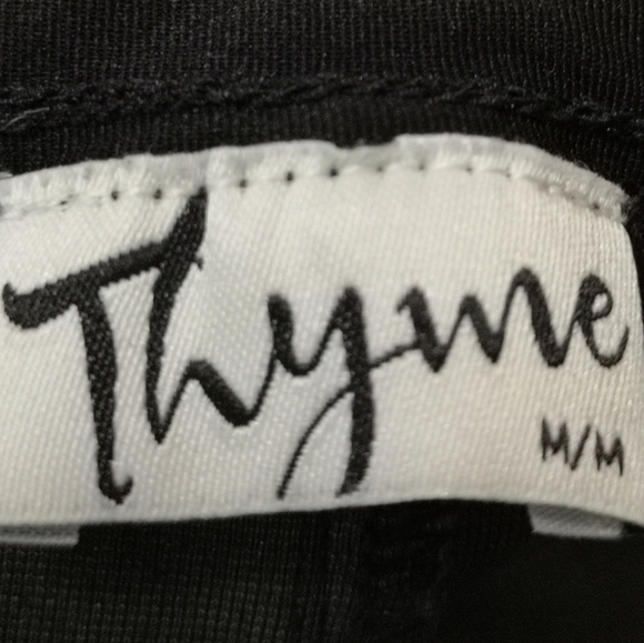 Thyme maternity leggings,  chevron pattern blue & black Sz M - Picture 4 of 5